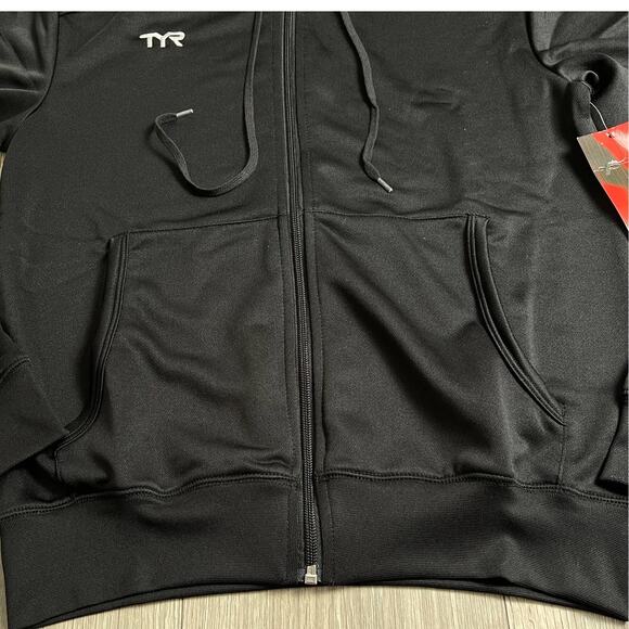 TYR Apparel Men’s Sweat Zip Hoodie Shirt - TALIN2A - Black - Size XS - $50 - Picture 4 of 7